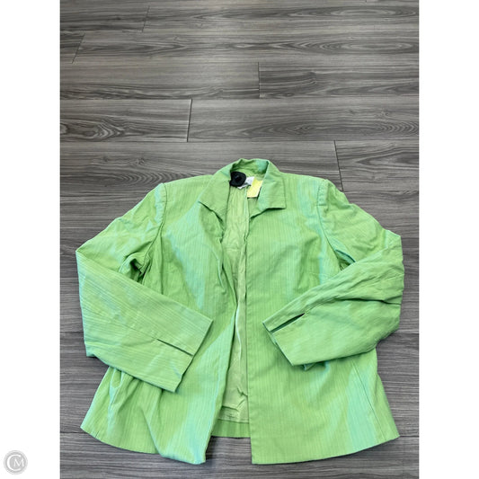 Blazer By Clothes Mentor In Green, Size: 14