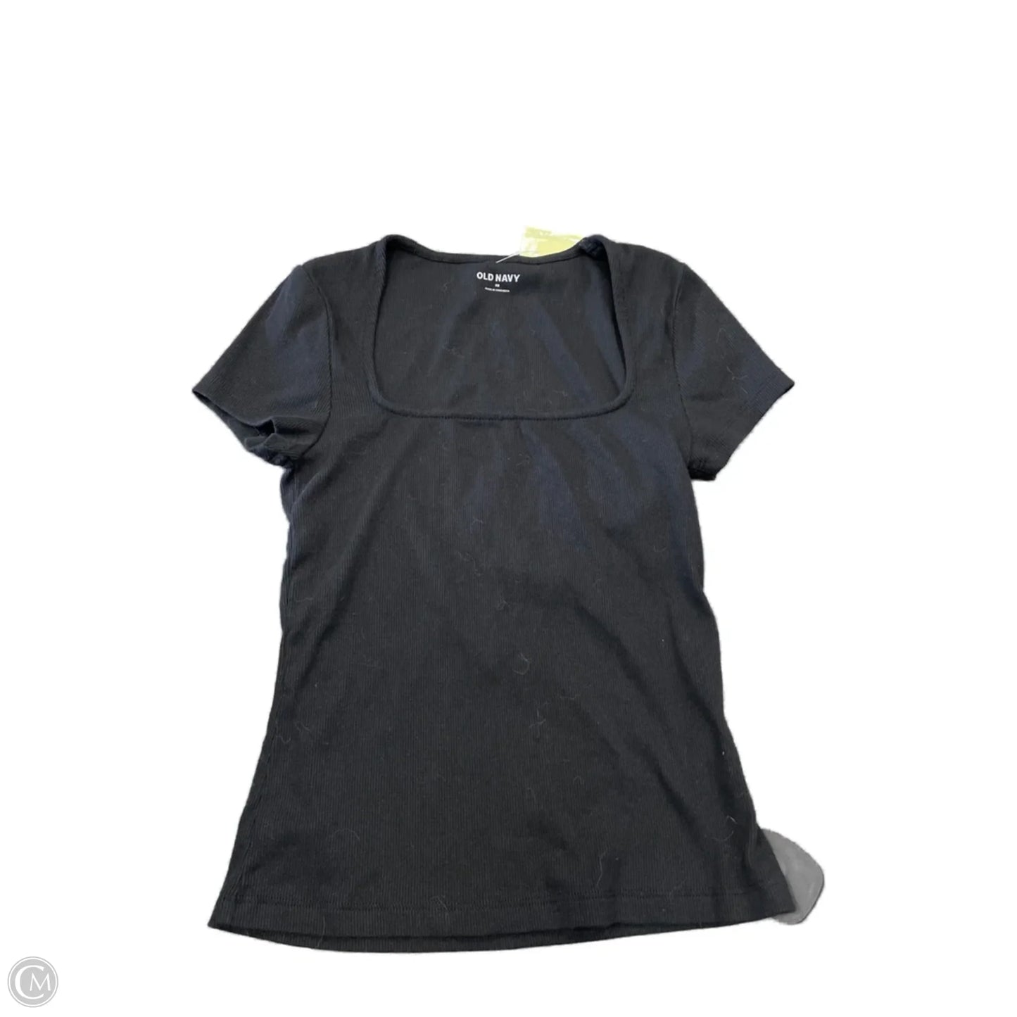 Top Short Sleeve Basic By Old Navy In Black, Size: Xs