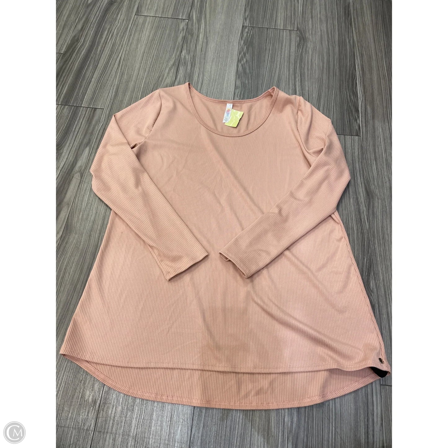 Top Long Sleeve Basic By Lularoe In Pink, Size: 2x