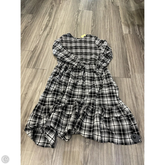 Dress Casual Midi By Terra & Sky In Black & White, Size: 1x