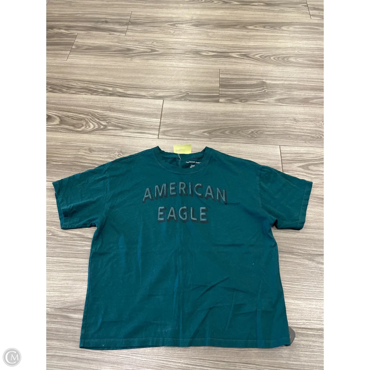 Top Short Sleeve Basic By American Eagle In Green, Size: M