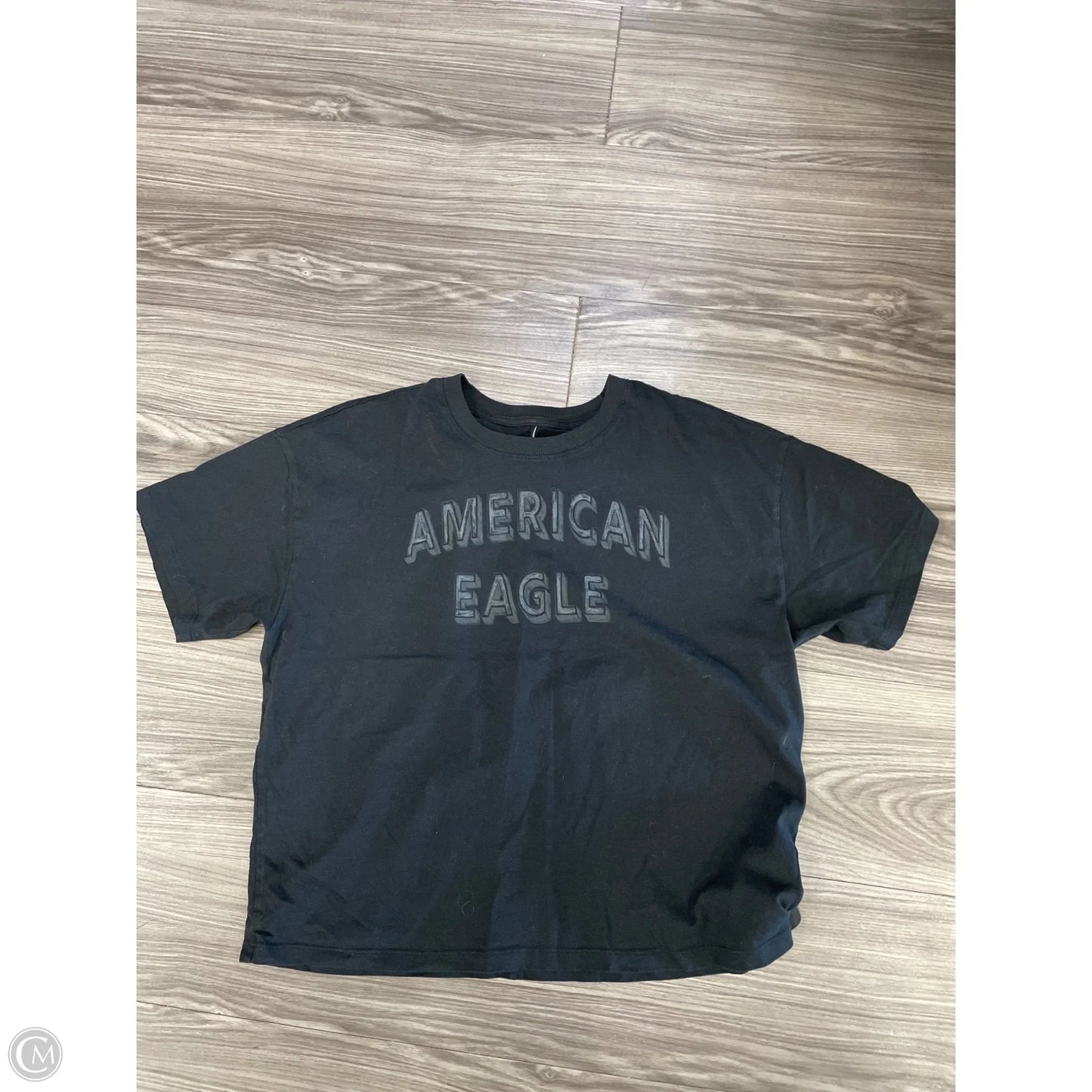 Top Short Sleeve Basic By American Eagle In Black, Size: M