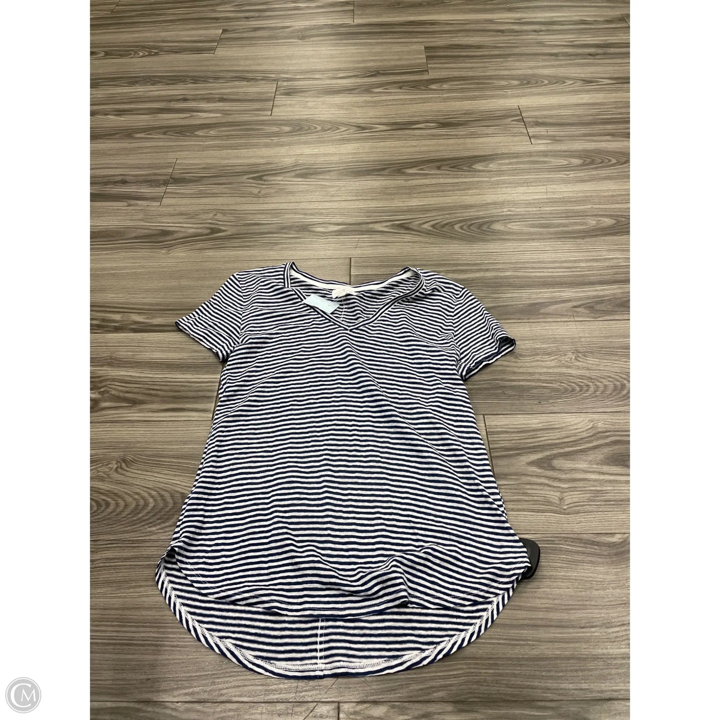 Top Short Sleeve Basic By Lou And Grey In Striped Pattern, Size: S
