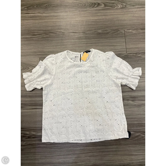 Top Short Sleeve By Clothes Mentor In White, Size: Xl