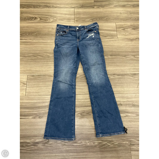 Jeans Boot Cut By American Eagle In Blue Denim, Size: 10