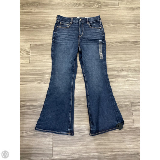 Jeans Flared By American Eagle In Blue Denim, Size: 12p