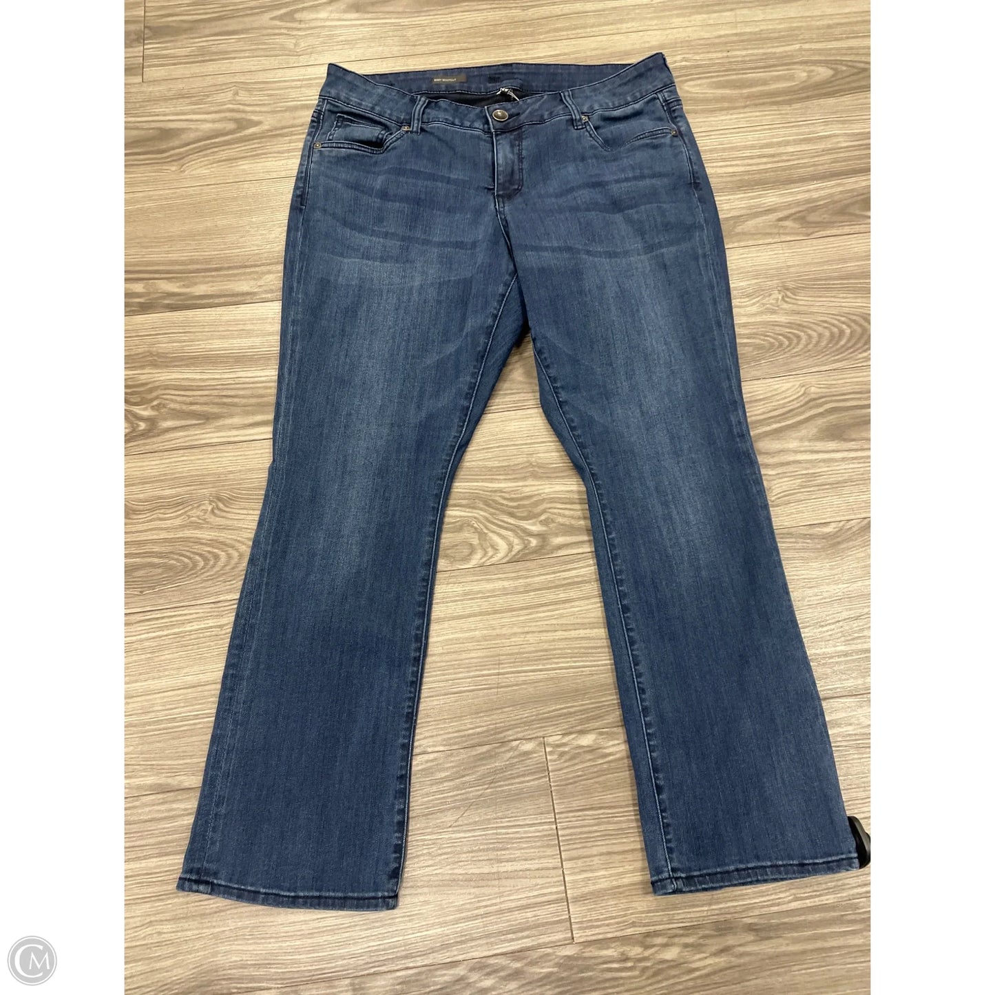 Jeans Boot Cut By Kut In Blue Denim, Size: 14