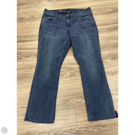 Jeans Boot Cut By Kut In Blue Denim, Size: 14
