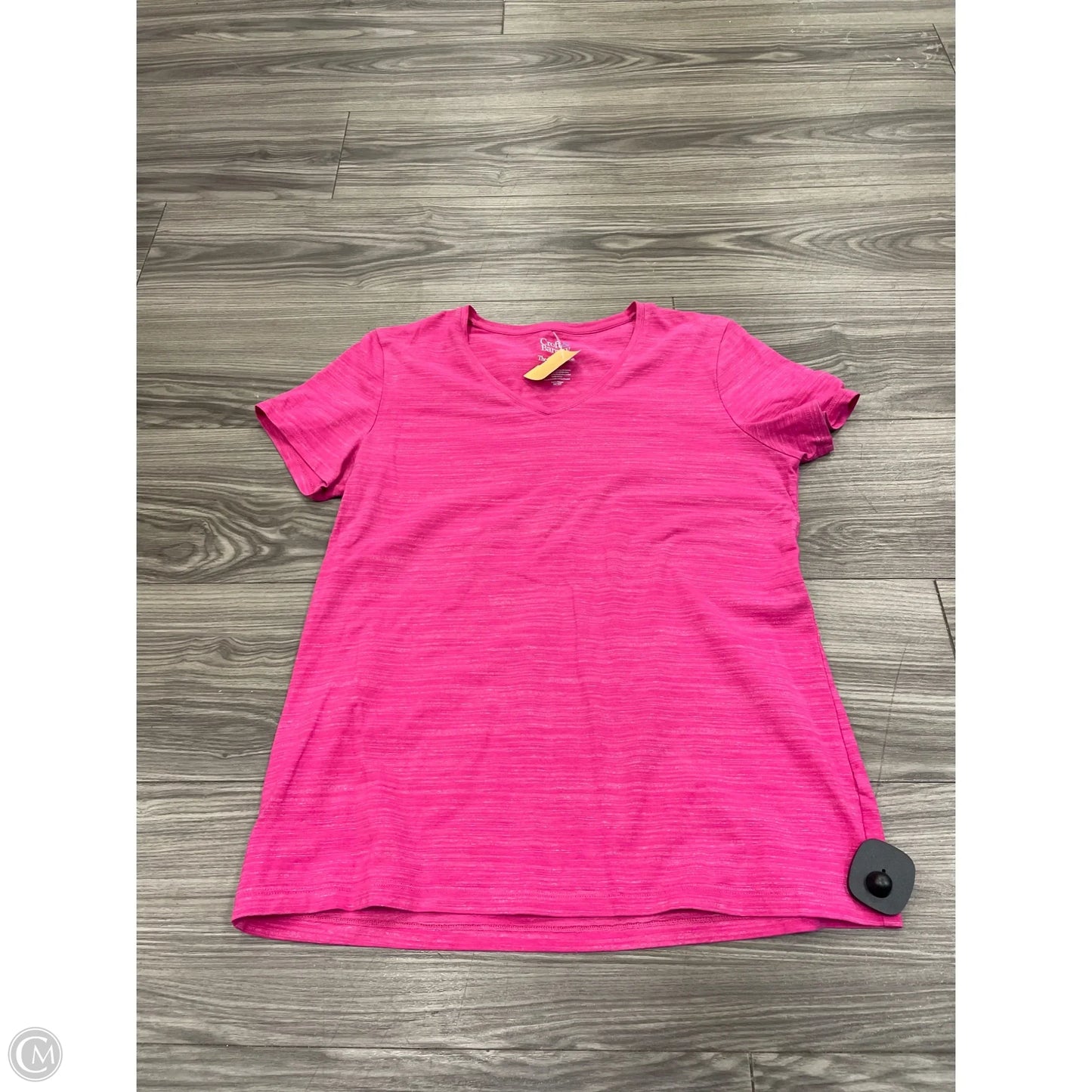 Top Short Sleeve Basic By Croft And Barrow In Pink, Size: S