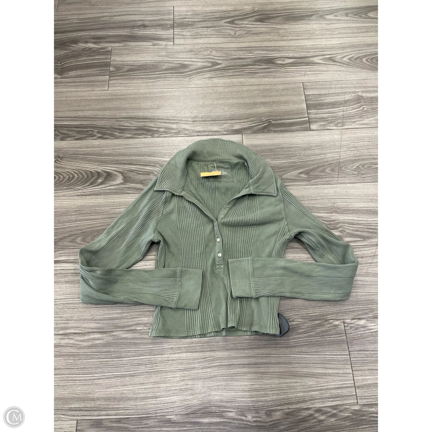 Top Long Sleeve Basic By Aerie In Green, Size: Xl