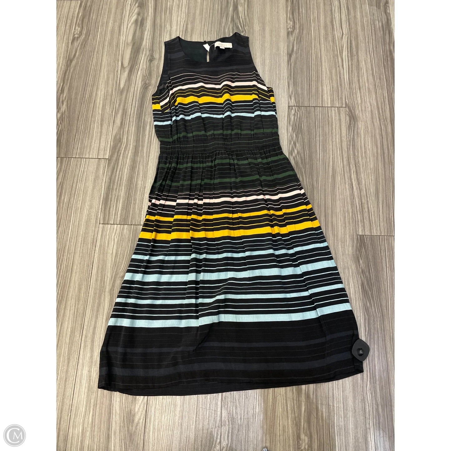 Dress Casual Midi By Loft In Multi-colored, Size: S