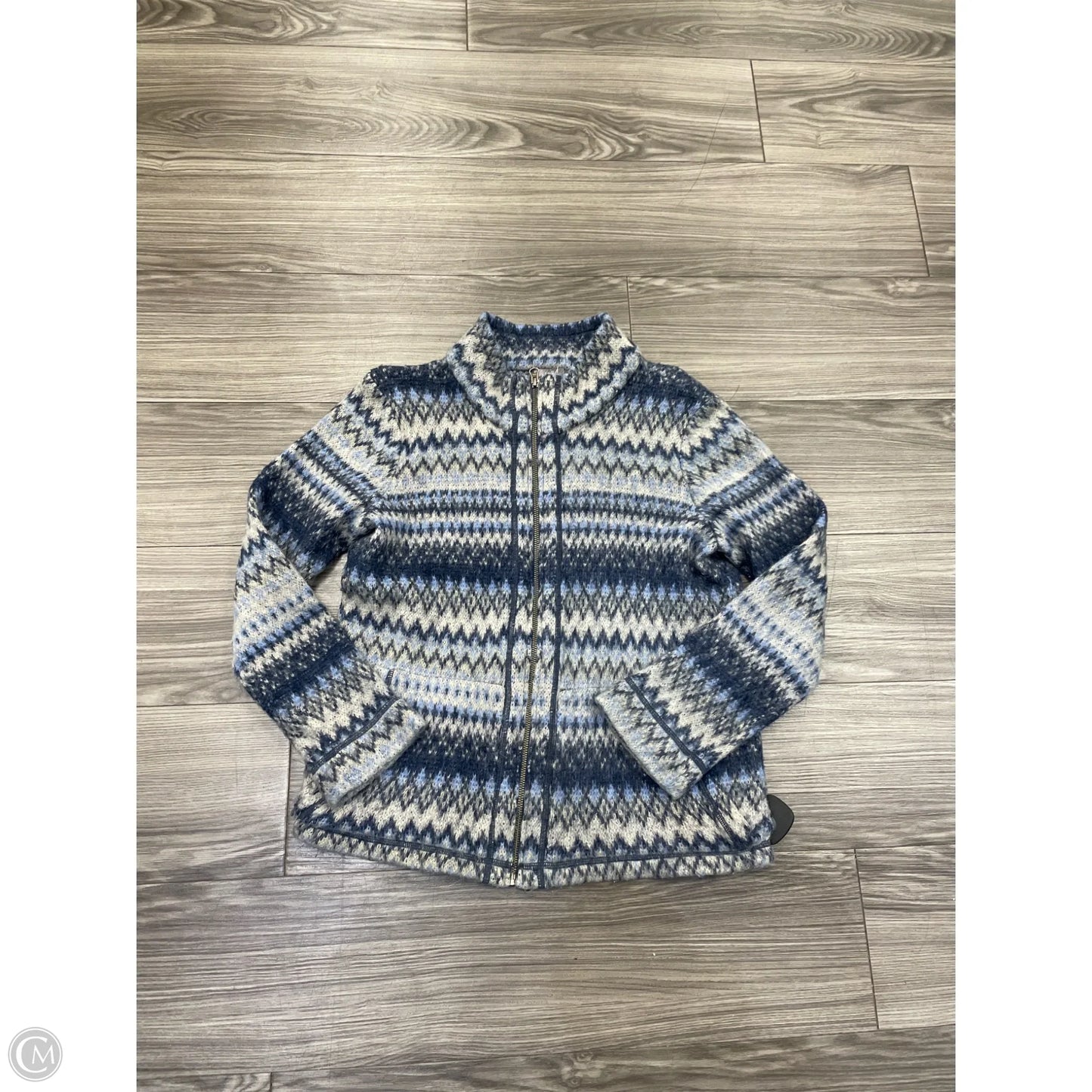 Jacket Other By J. Jill In Blue & Cream, Size: S