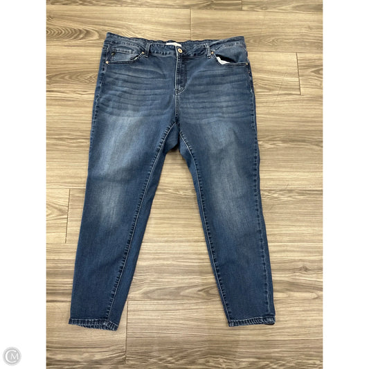 Jeans Straight By Kancan In Blue, Size: 22
