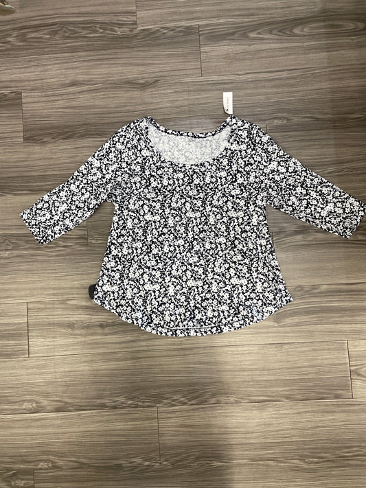 Navy Top Long Sleeve Lane Bryant, Size Xl