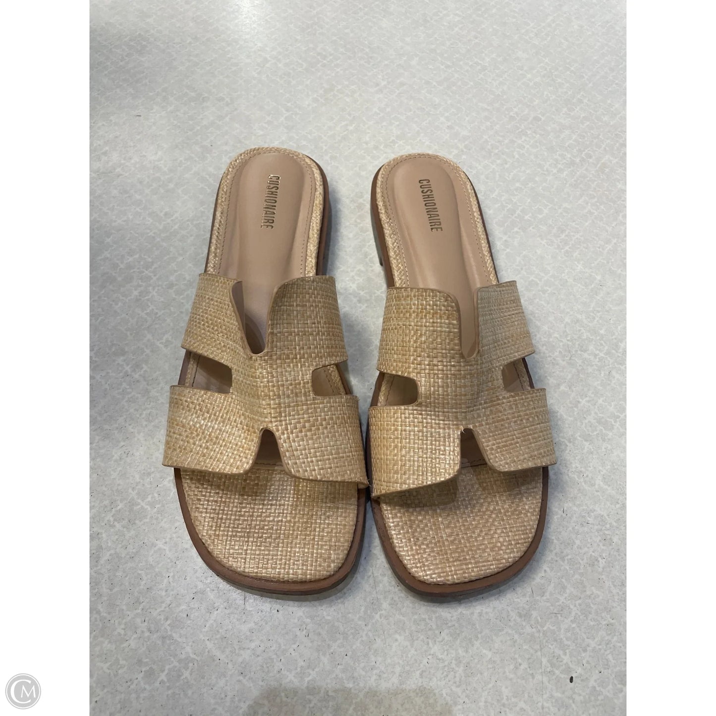 Sandals Flip Flops By Cushionaire In Tan, Size: 9