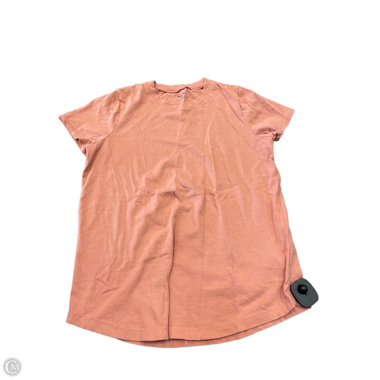 Top Short Sleeve By Madewell In Orange, Size: S