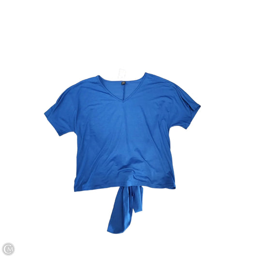 Top Short Sleeve By Shein In Blue, Size: L