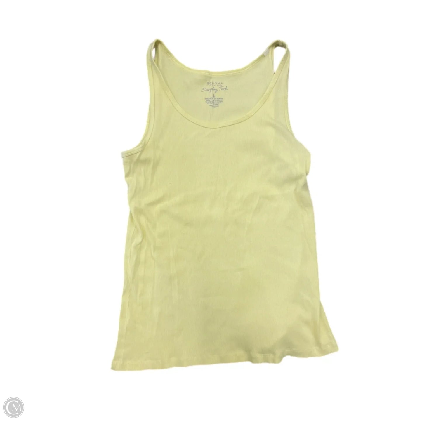 Tank Top By Sonoma In Yellow, Size: L