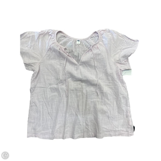Top Short Sleeve By Old Navy In Pink, Size: L