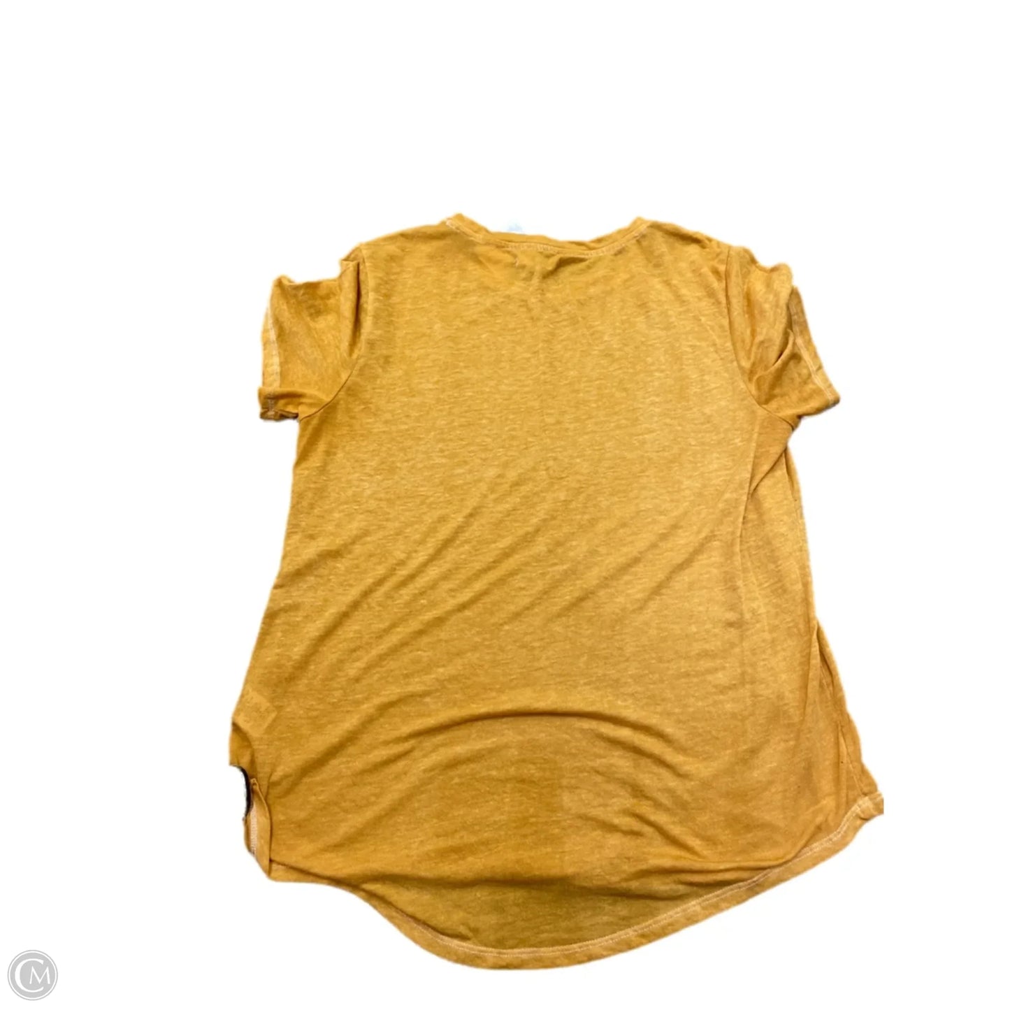 Top Short Sleeve By Maurices In Yellow, Size: M