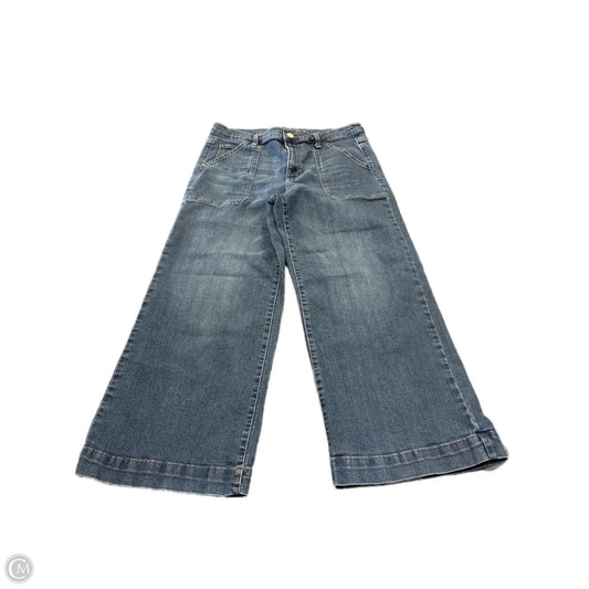 Jeans Wide Leg By Time And Tru In Blue Denim, Size: 12