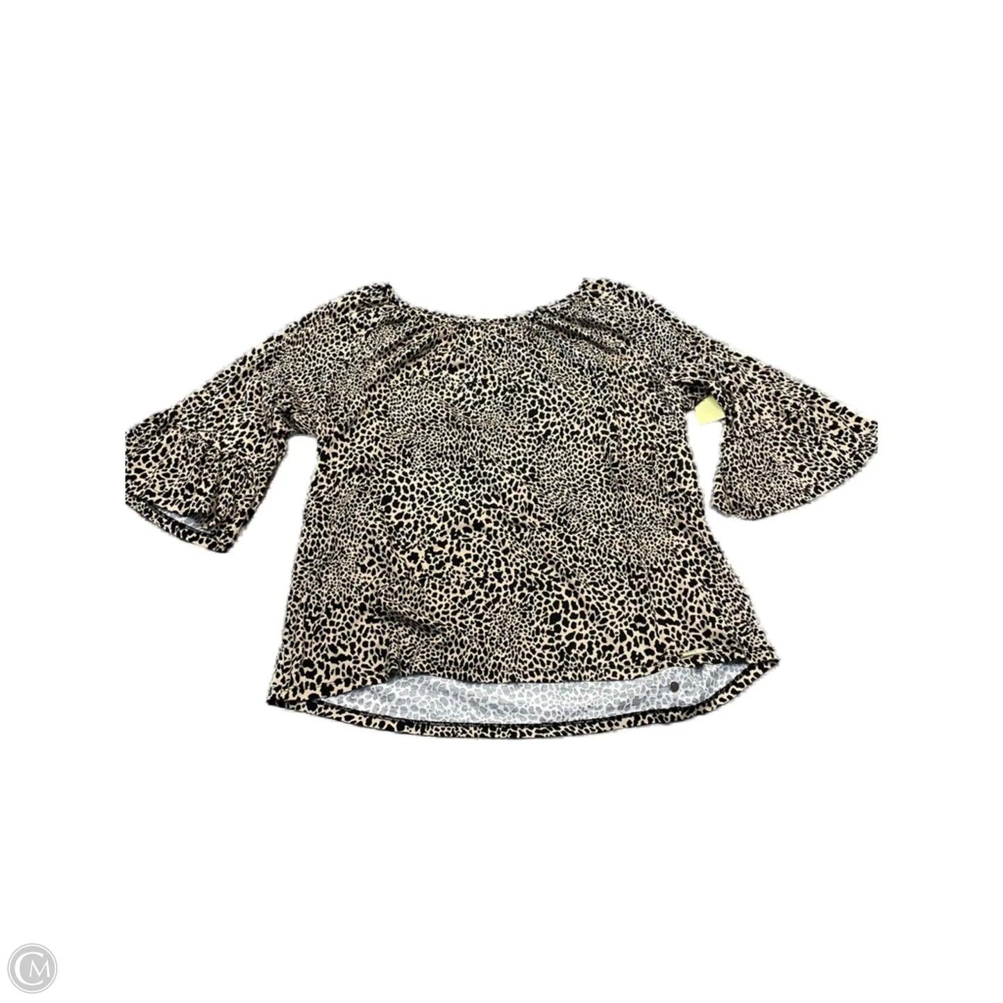 Top Short Sleeve By Michael By Michael Kors In Animal Print, Size: 1x