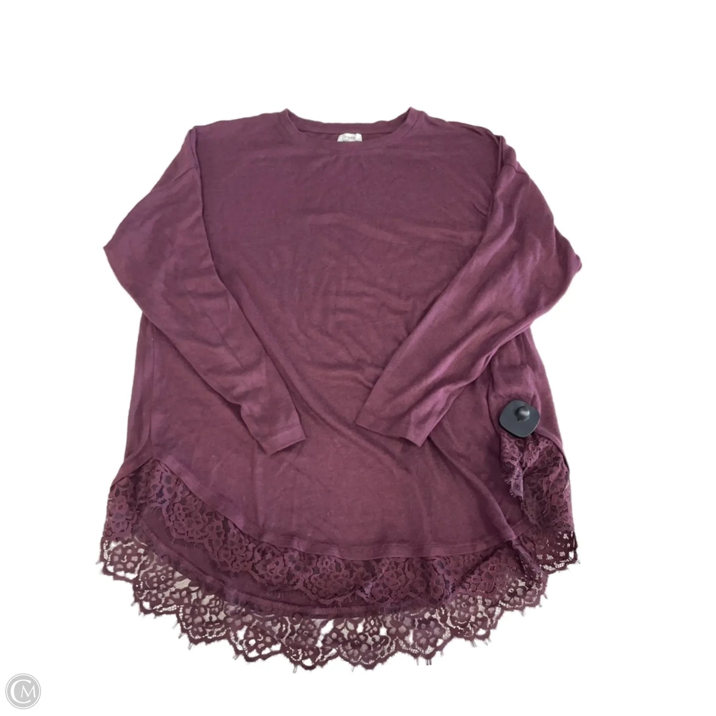 Top Long Sleeve By Maurices In Purple, Size: Xl