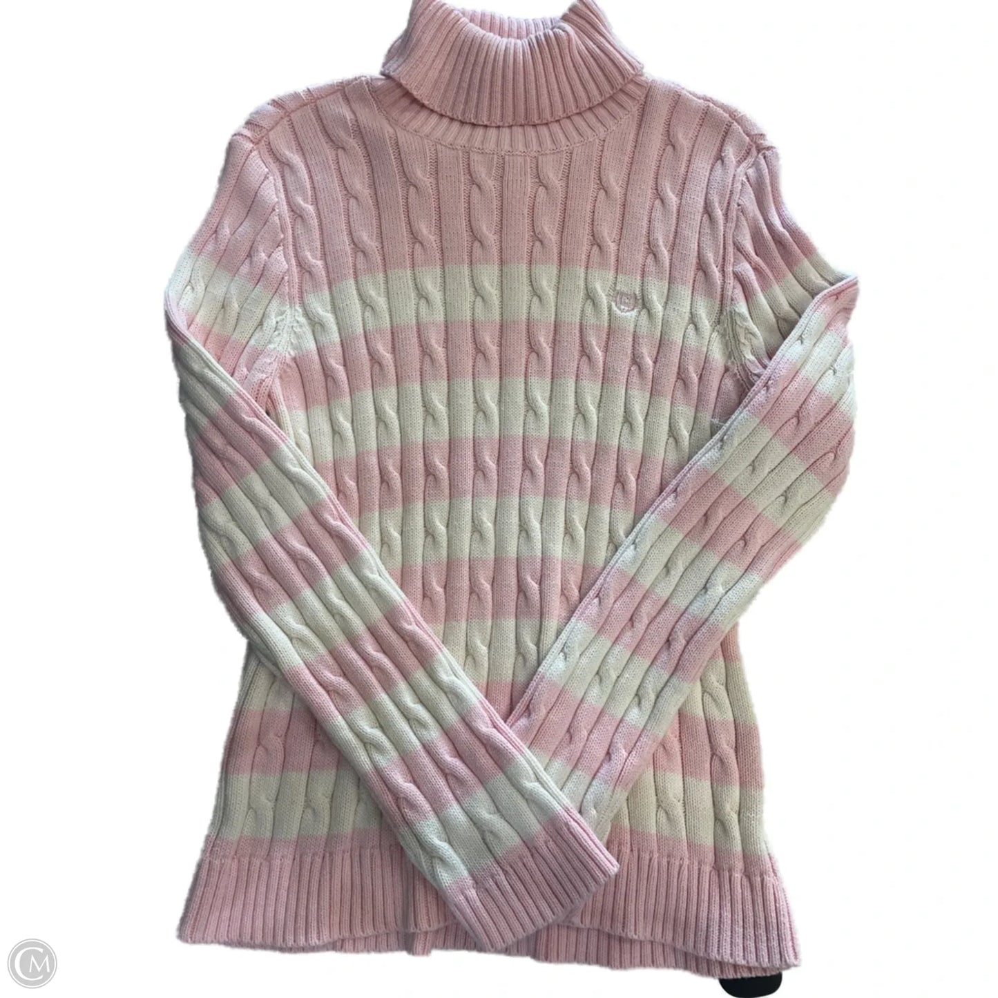 Sweater By Chaps In Pink, Size: L