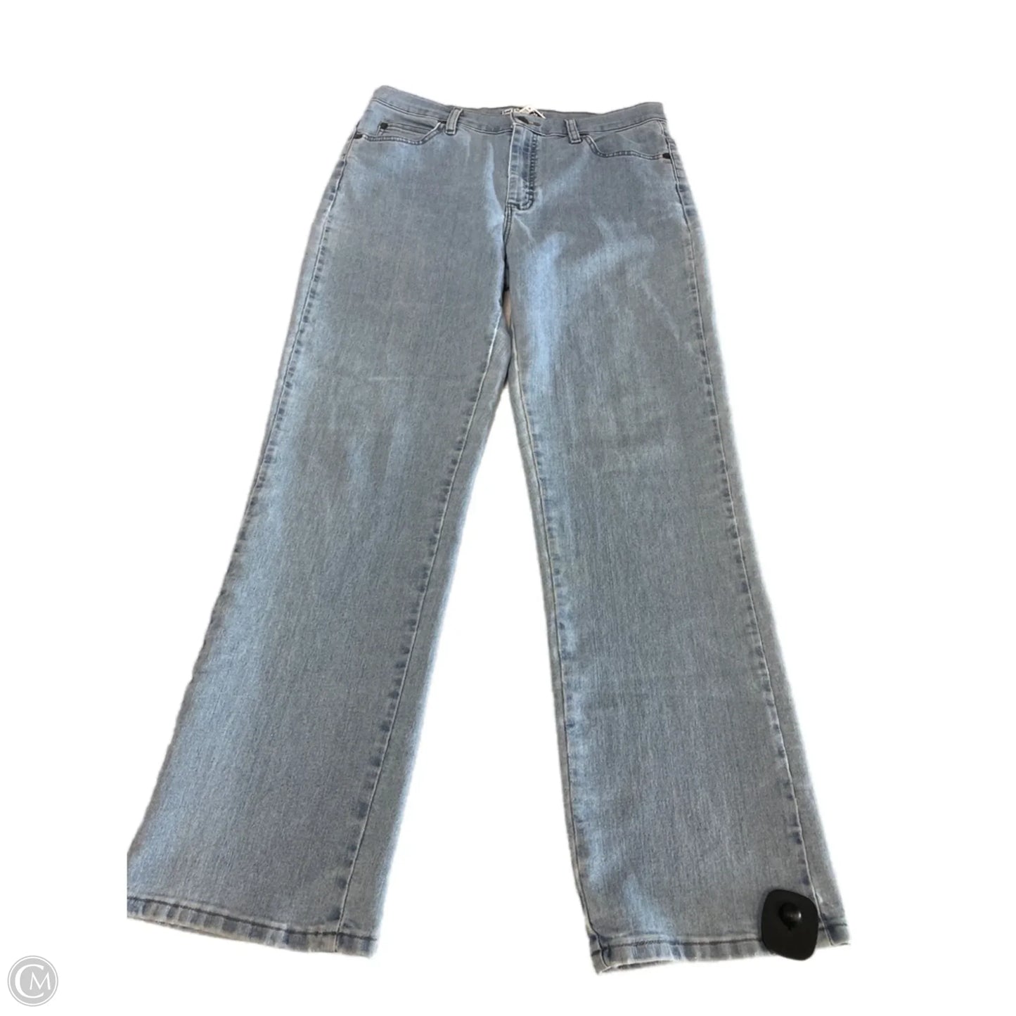 Jeans Straight By Lee In Blue Denim, Size: 10