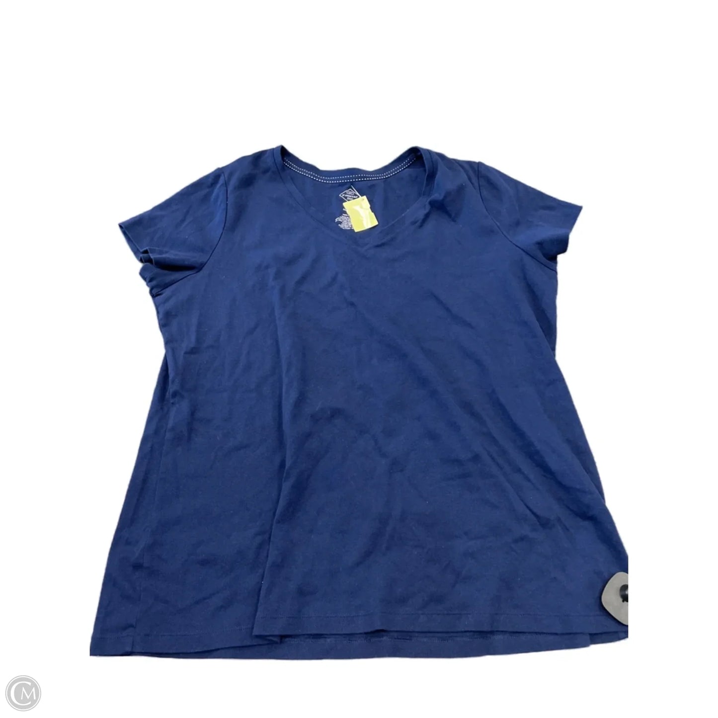 Top Short Sleeve By St Johns Bay In Navy, Size: 1x