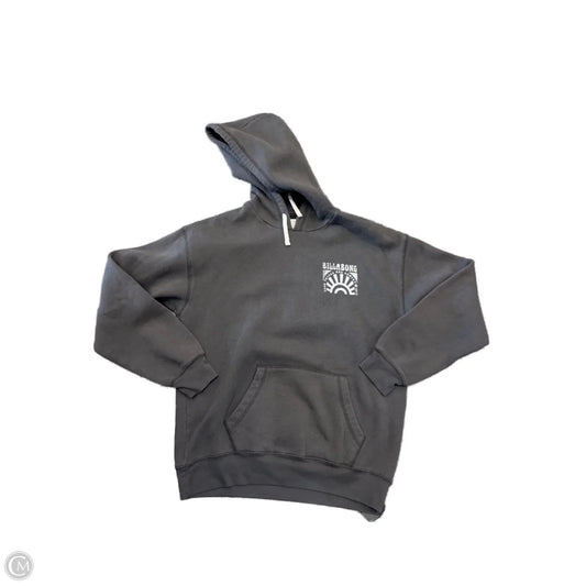 Sweatshirt Hoodie By Billabong In Grey, Size: M