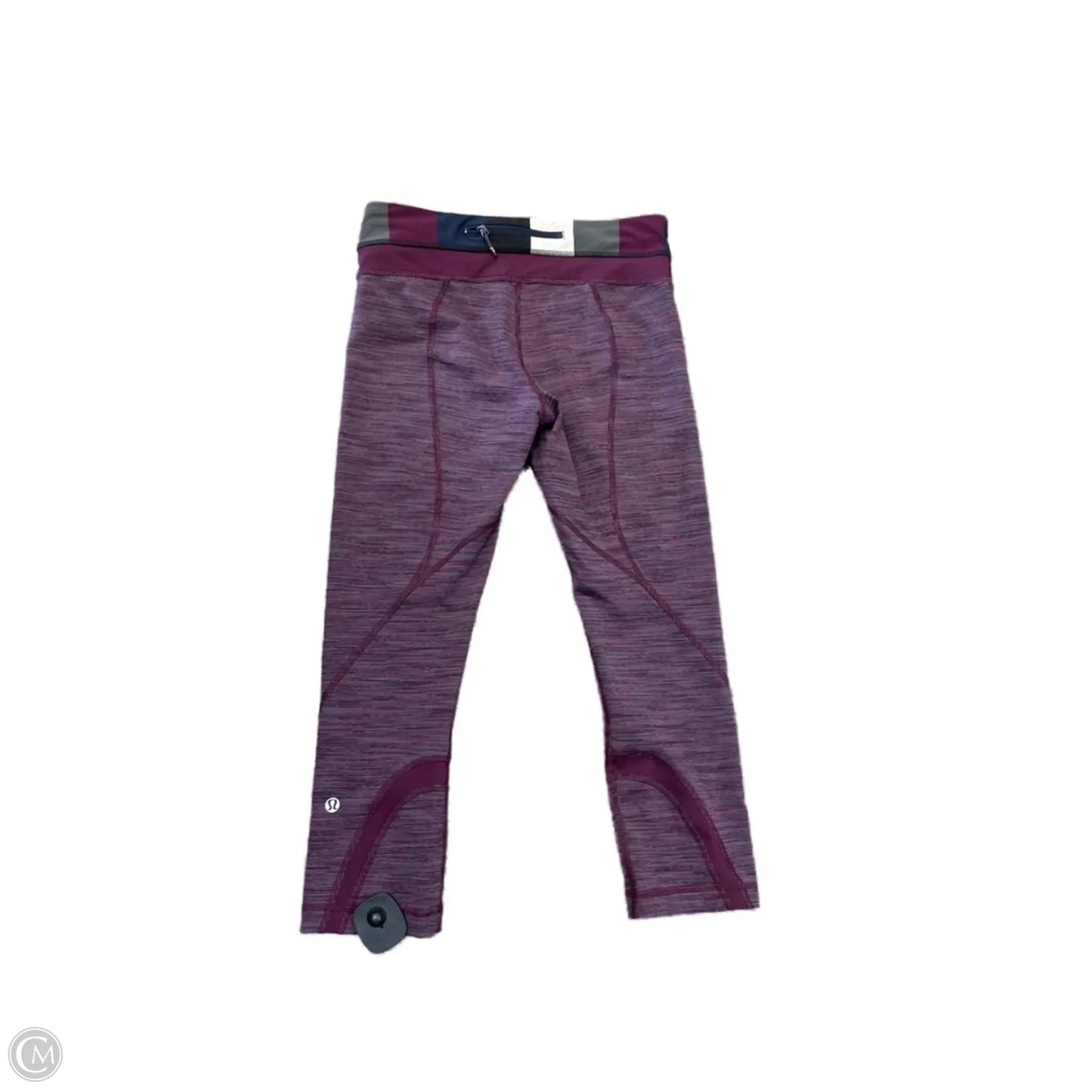 Athletic Leggings Capris By Lululemon In Purple, Size: M