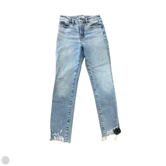 Jeans Straight By Good American In Blue, Size: 4