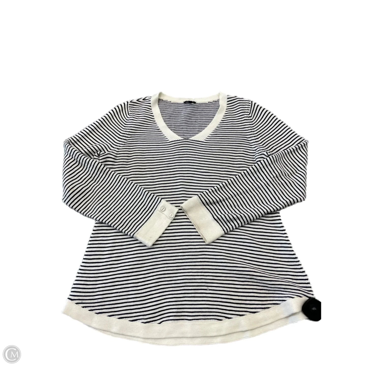 Sweater By Talbots In Striped Pattern, Size: M