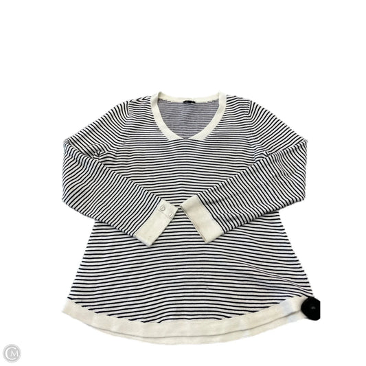 Sweater By Talbots In Striped Pattern, Size: M