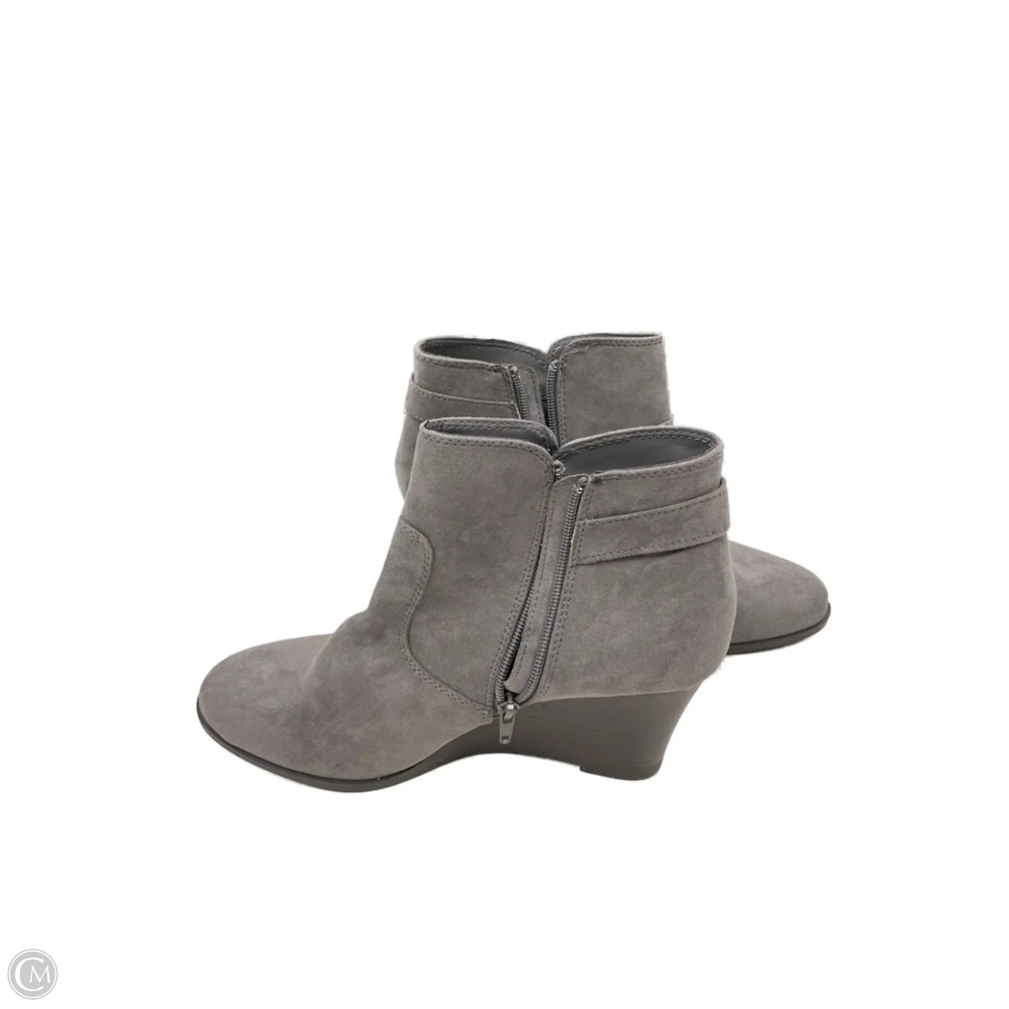 Boots Ankle Heels By Maurices In Grey, Size: 11