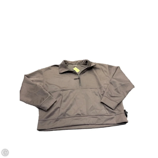Sweatshirt Collar By Danskin In Brown, Size: Xl