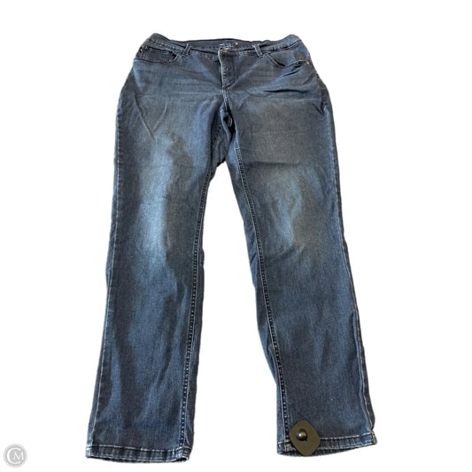 Jeans Straight By Lee In Blue Denim, Size: 16