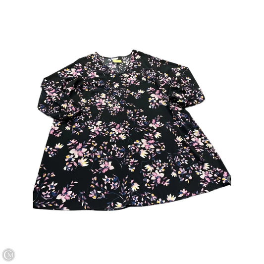 Dress Casual Short By Ava & Viv In Floral Print, Size: 2x