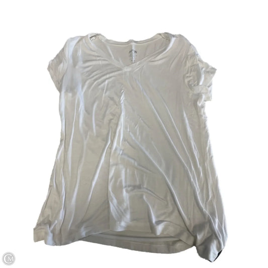 Top Short Sleeve By Apt 9 In Cream, Size: Xl