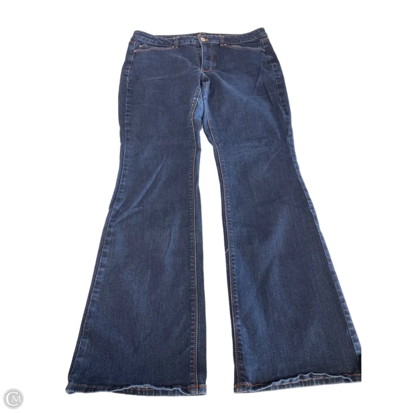 Jeans Flared By White House Black Market In Blue Denim, Size: 14