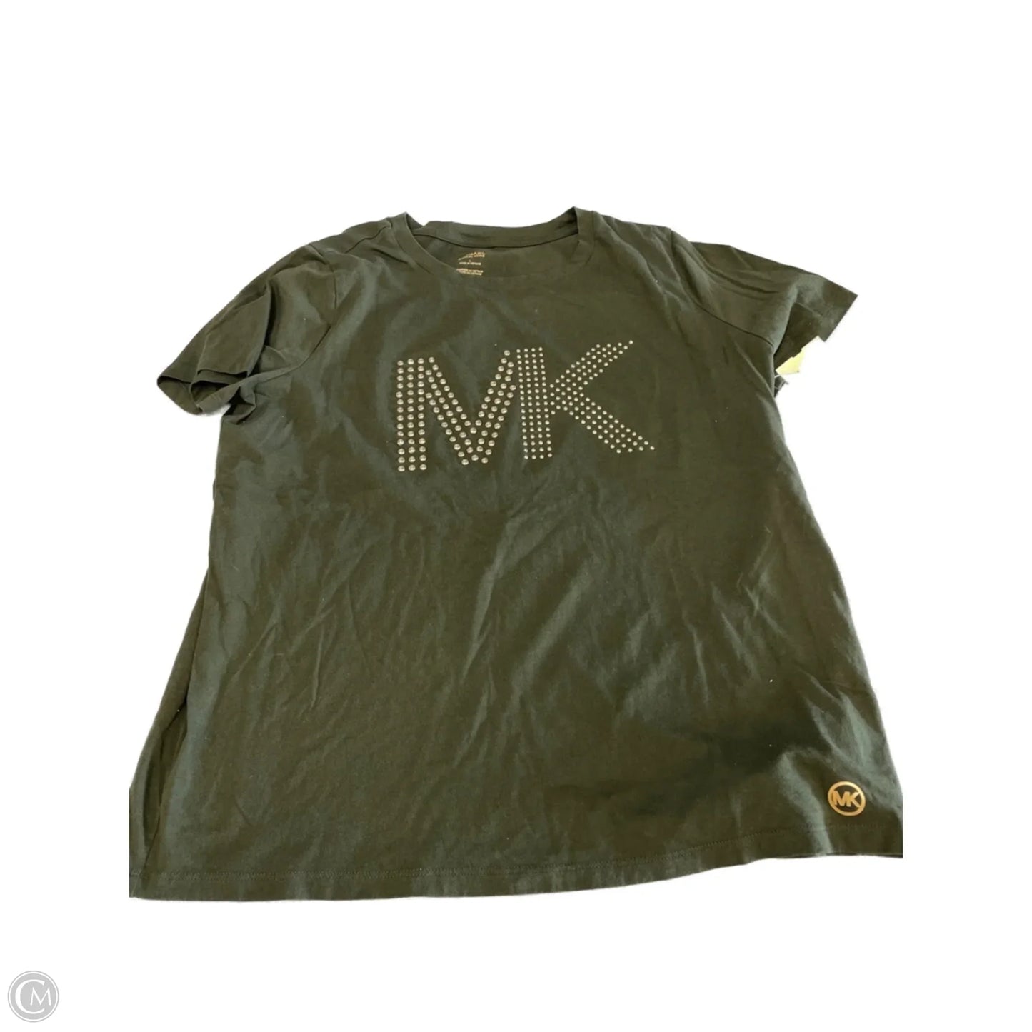 Top Short Sleeve Designer By Michael Kors In Green, Size: L