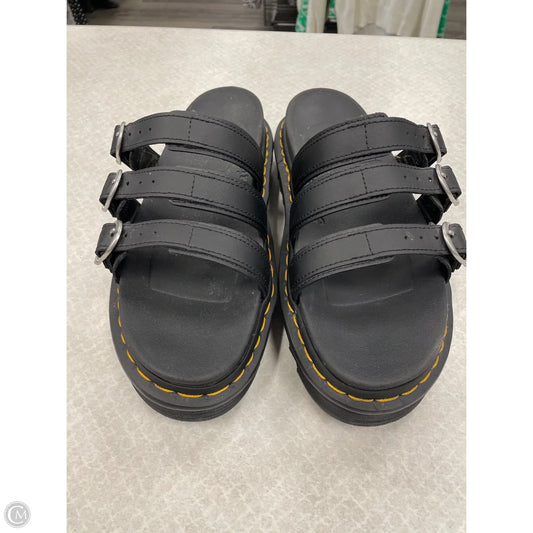 Sandals Flats By Dr Martens In Black, Size: 10