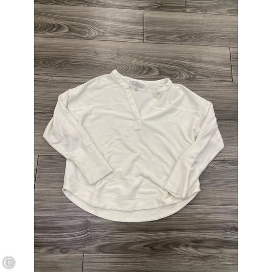 Top Long Sleeve By Cupio In White, Size: L