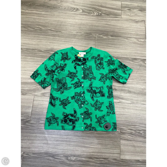 Top Short Sleeve By Christopher And Banks In Green, Size: S