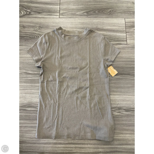 Top Short Sleeve By A New Day In Brown, Size: M