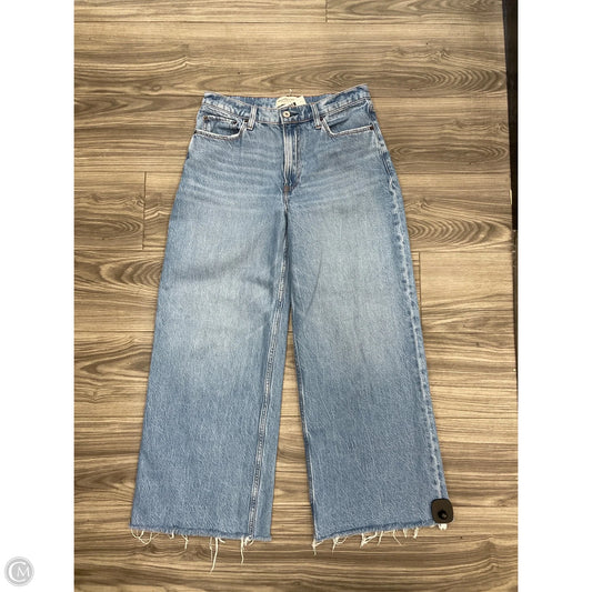 Jeans Wide Leg By Abercrombie And Fitch In Blue, Size: 4
