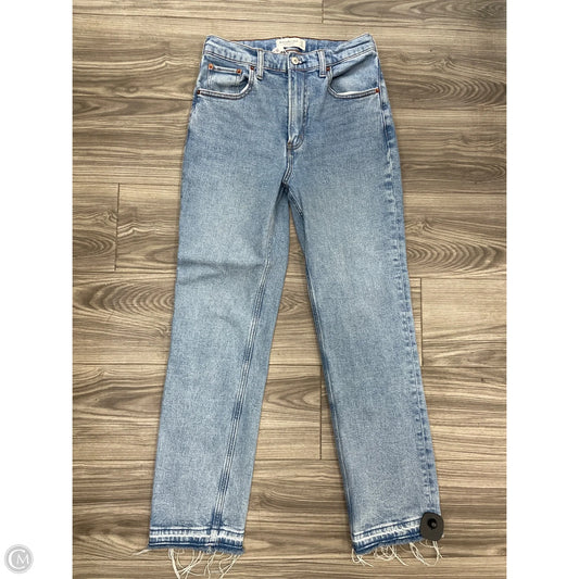 Jeans Straight By Abercrombie And Fitch In Blue, Size: 4