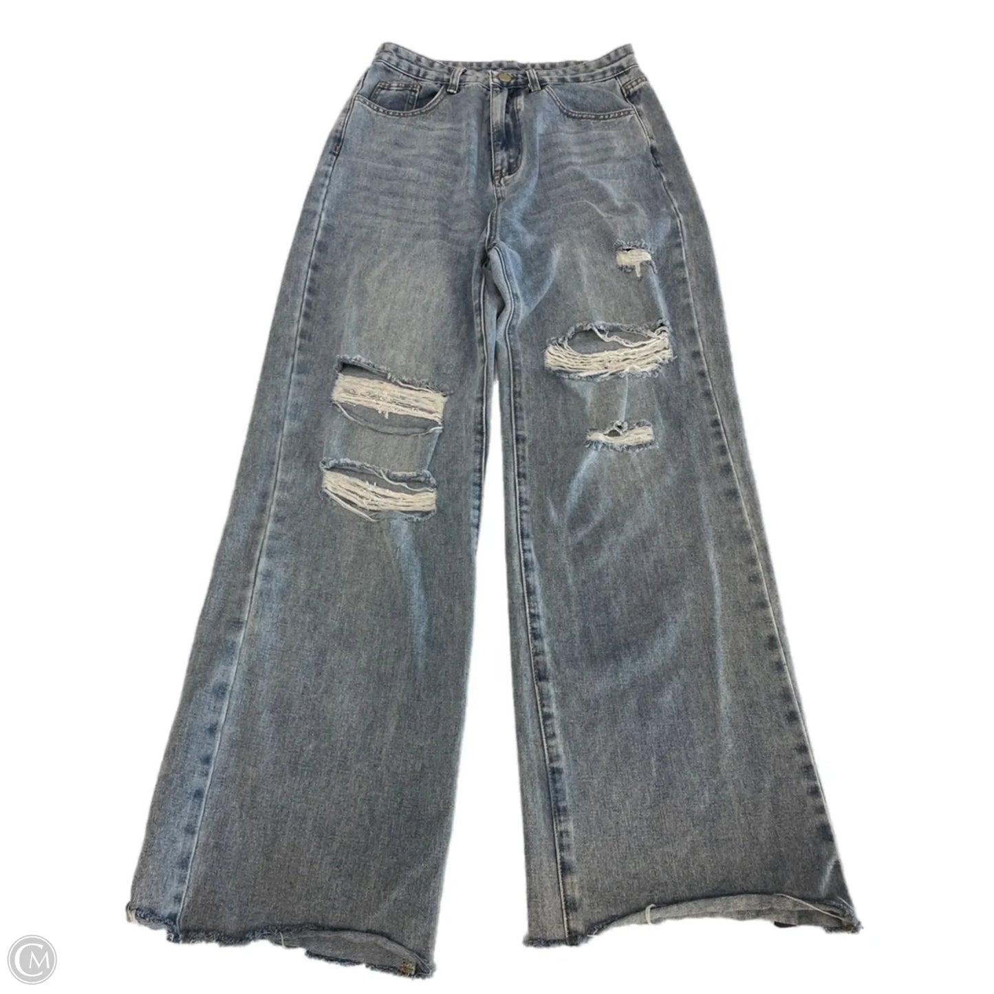 Jeans Wide Leg By Clothes Mentor In Blue Denim, Size: M