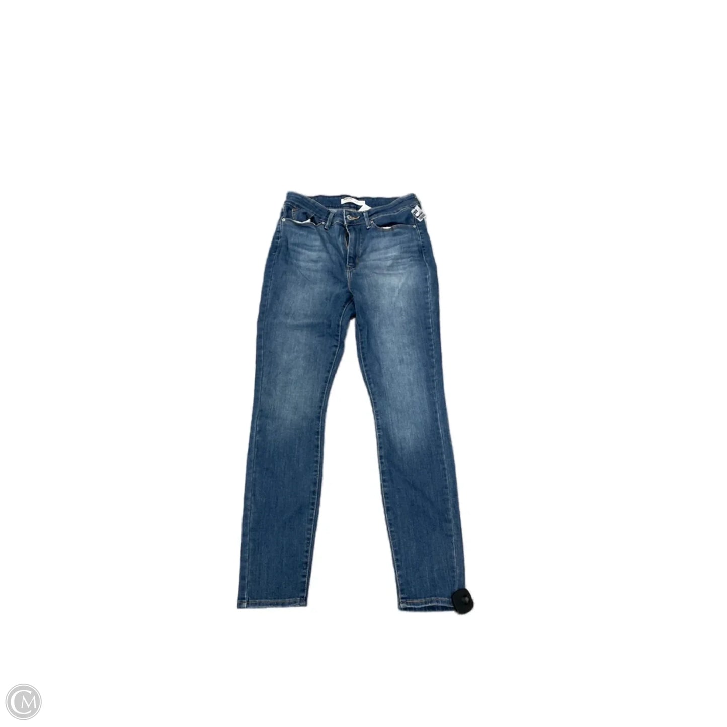 Jeans Skinny By Levis Signature In Blue Denim, Size: 4